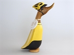 edo and med gul Tour de France trøje og gul cykelhjelm 22 cm - Fransenhome